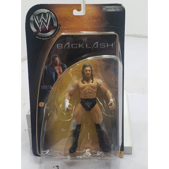 2002 WWE Jakks Pacific Backlash Series 1 Triple H 6” Action Figure W90407 New - Picture 1 of 11